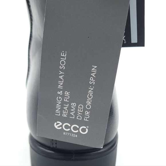 ECCO Modtray Women's Insulated Black Lace Up Ankle Boots Size 8-8.5 EU 39 - Picture 12 of 14